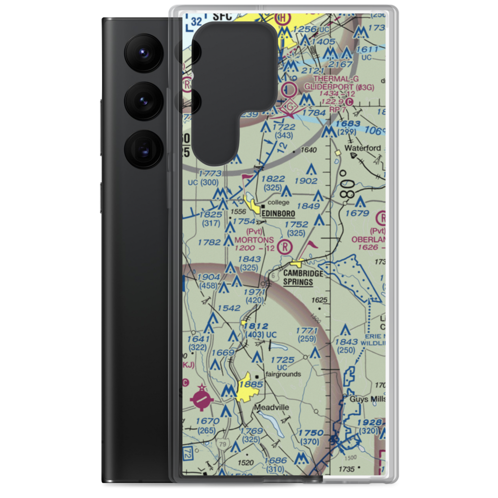 Morton's Airport (PS64) VFR Sectional Samsung Case Samsung Galaxy S22 Ultra model shown