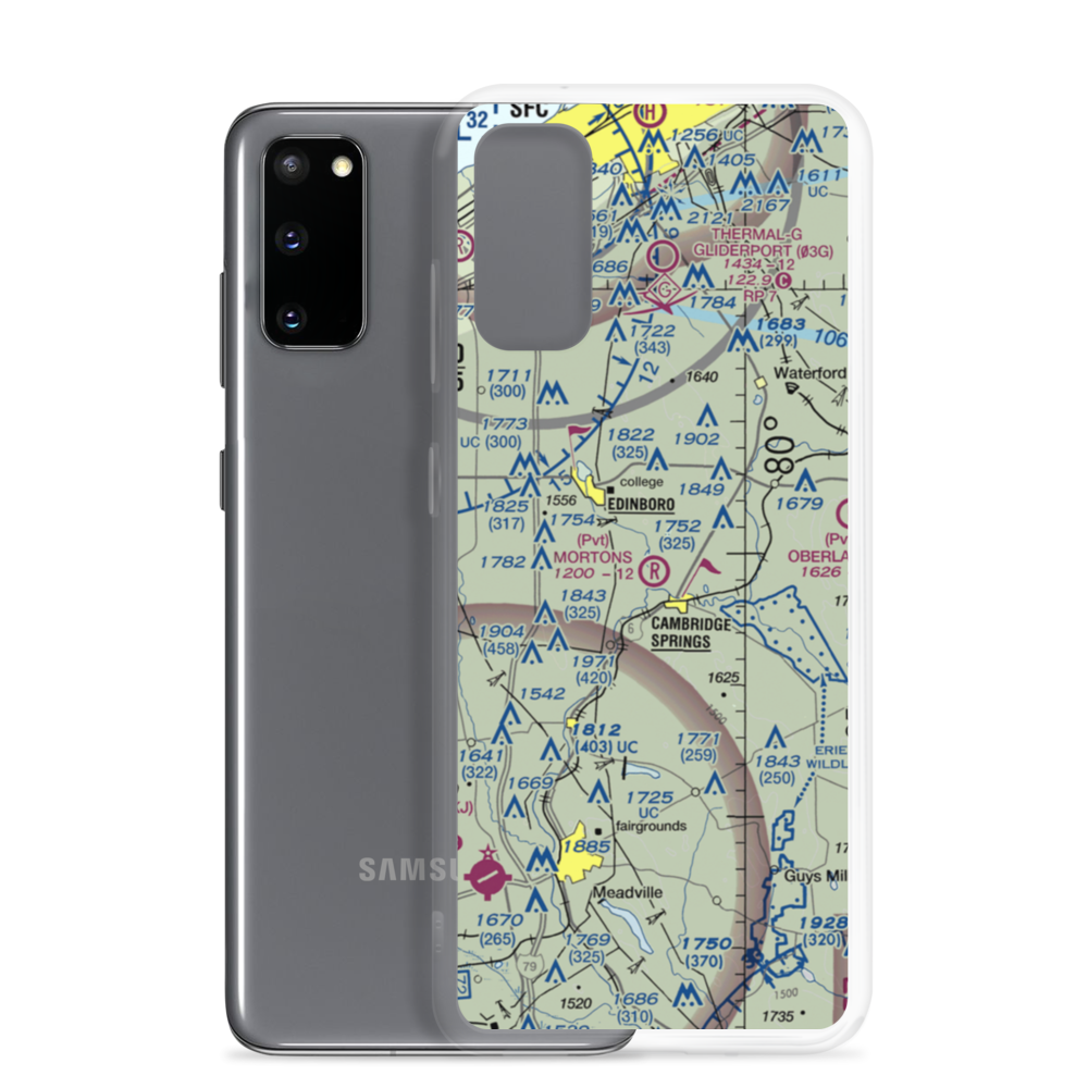 Morton's Airport (PS64) VFR Sectional Samsung Case Samsung Galaxy S20 model shown