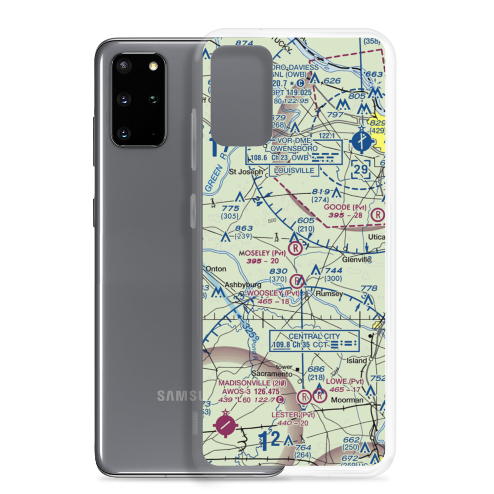 Moseley Field (4KY4) VFR Sectional Samsung Case Samsung Galaxy S20 Plus model shown
