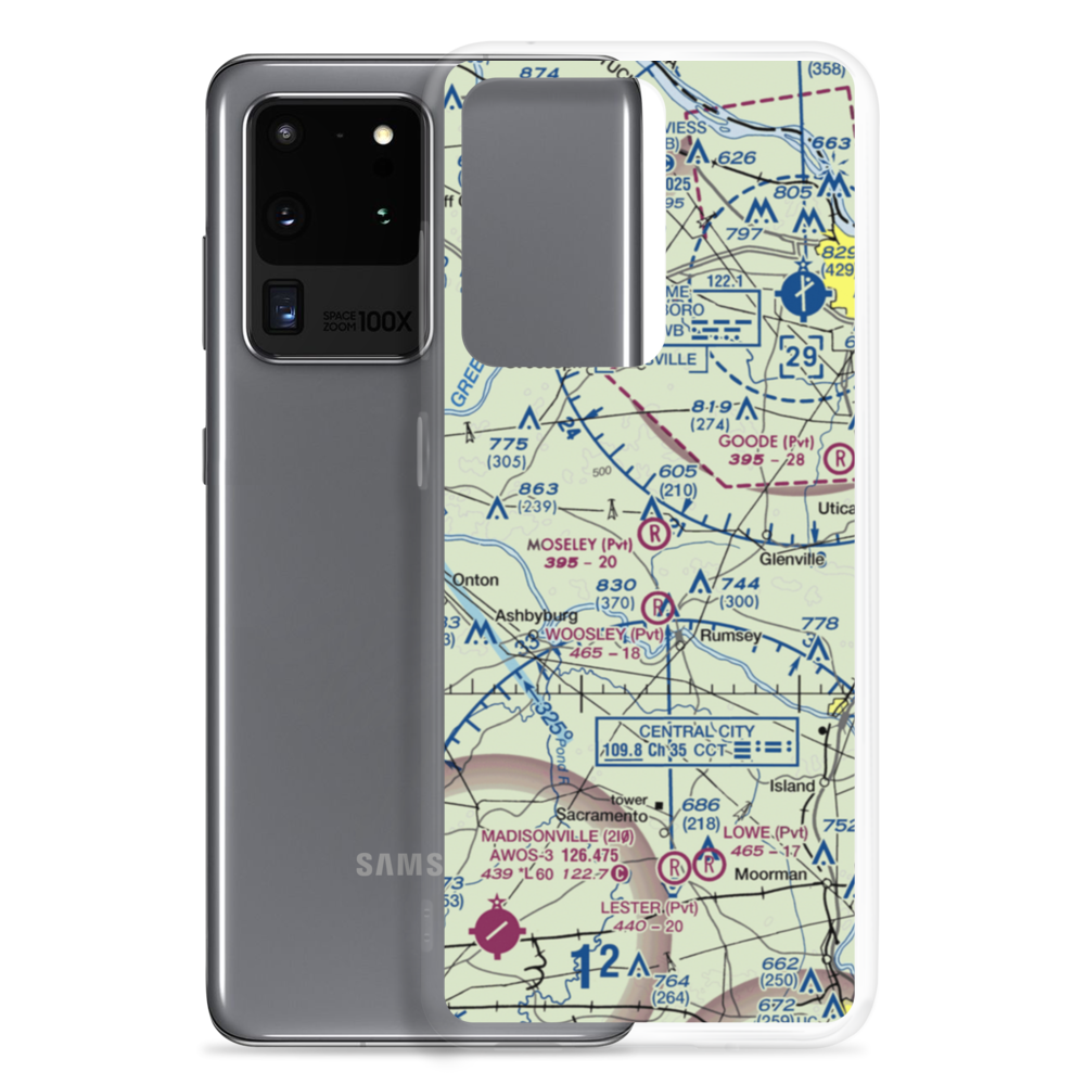 Moseley Field (4KY4) VFR Sectional Samsung Case Samsung Galaxy S20 Ultra model shown