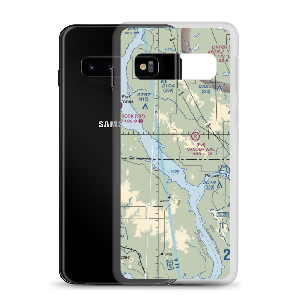 Moser Airstrip (NA54) VFR Sectional Samsung Case Samsung Galaxy S10 model shown