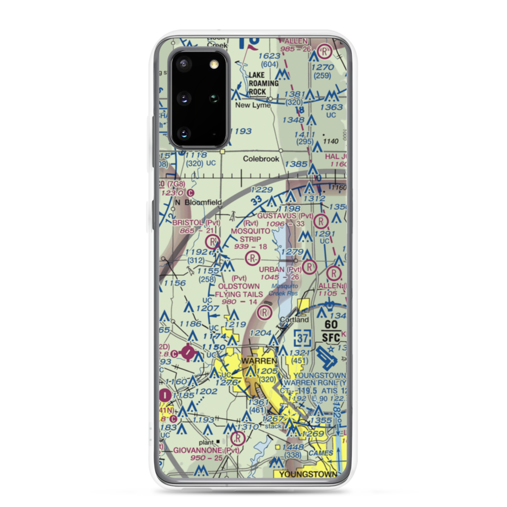 Mosquito Strip Airport (20OH) VFR Sectional Samsung Case Samsung Galaxy S20 Plus model shown