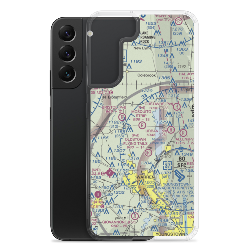 Mosquito Strip Airport (20OH) VFR Sectional Samsung Case Samsung Galaxy S22 Plus model shown
