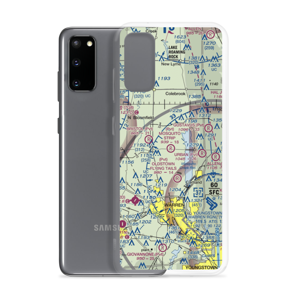 Mosquito Strip Airport (20OH) VFR Sectional Samsung Case Samsung Galaxy S20 model shown
