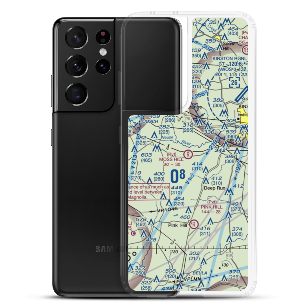 Moss Hill Airport (6NC9) VFR Sectional Samsung Case Samsung Galaxy S21 Ultra model shown