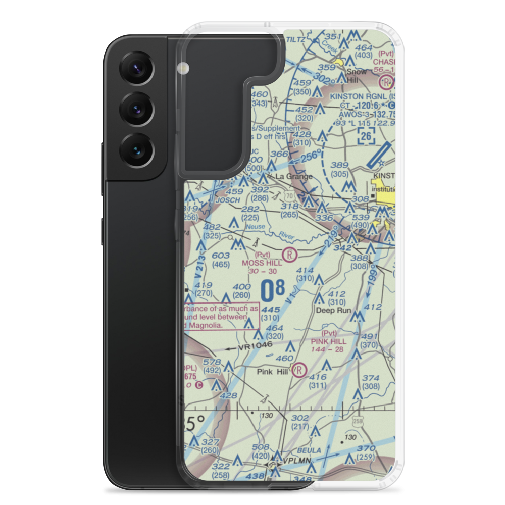 Moss Hill Airport (6NC9) VFR Sectional Samsung Case Samsung Galaxy S22 Plus model shown