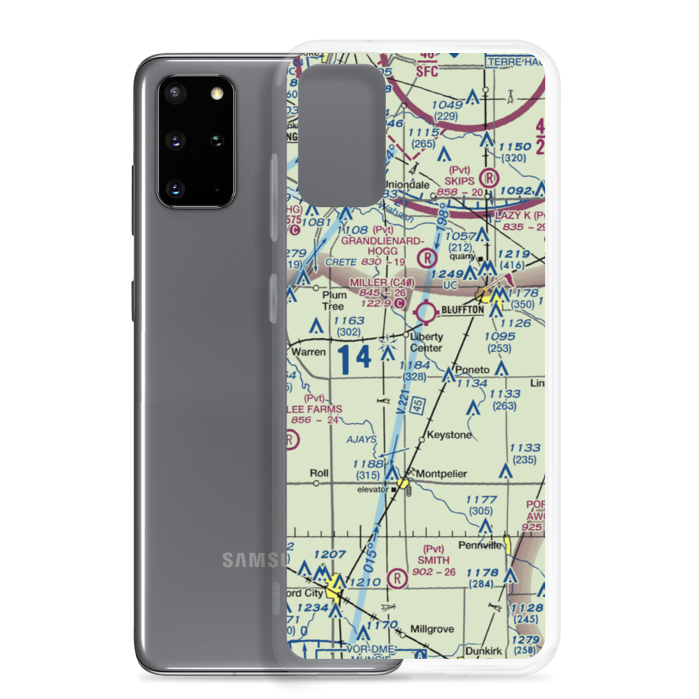 Mossburg Airport (II20) VFR Sectional Samsung Case Samsung Galaxy S20 Plus model shown