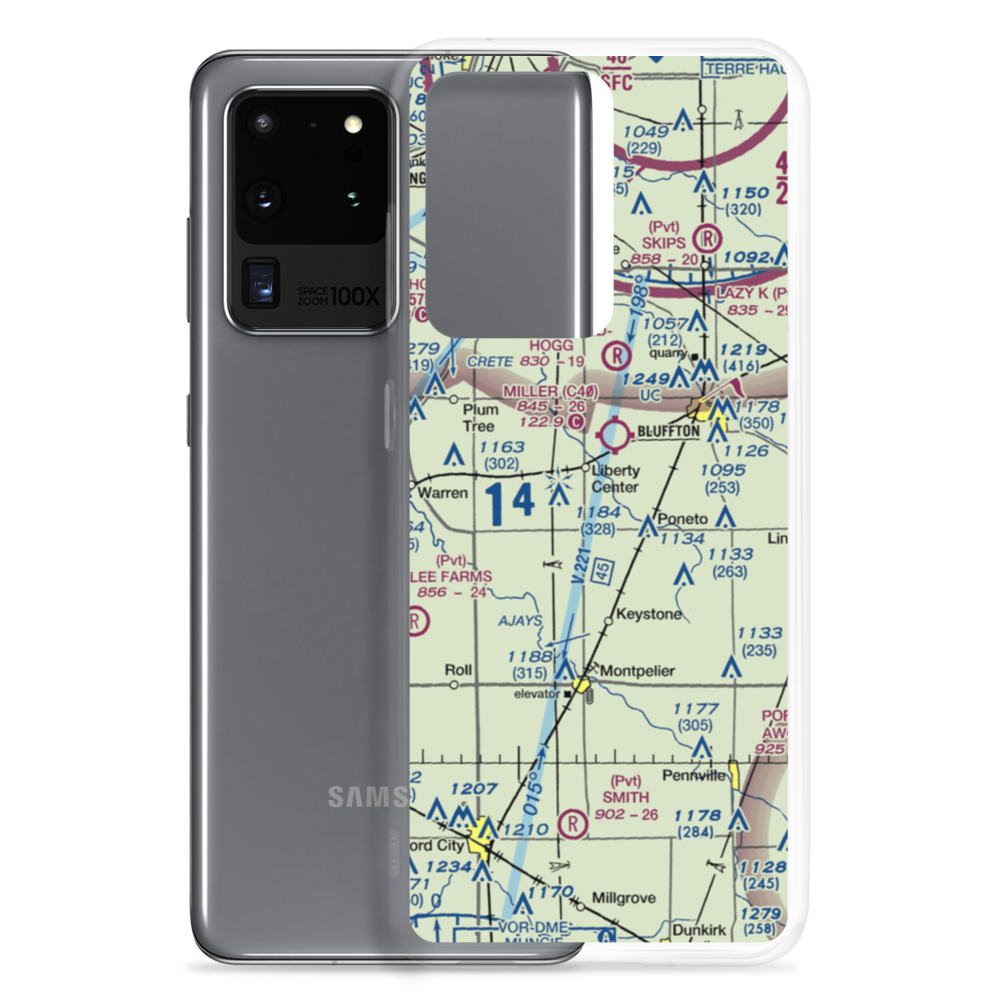Mossburg Airport (II20) VFR Sectional Samsung Case Samsung Galaxy S20 Ultra model shown