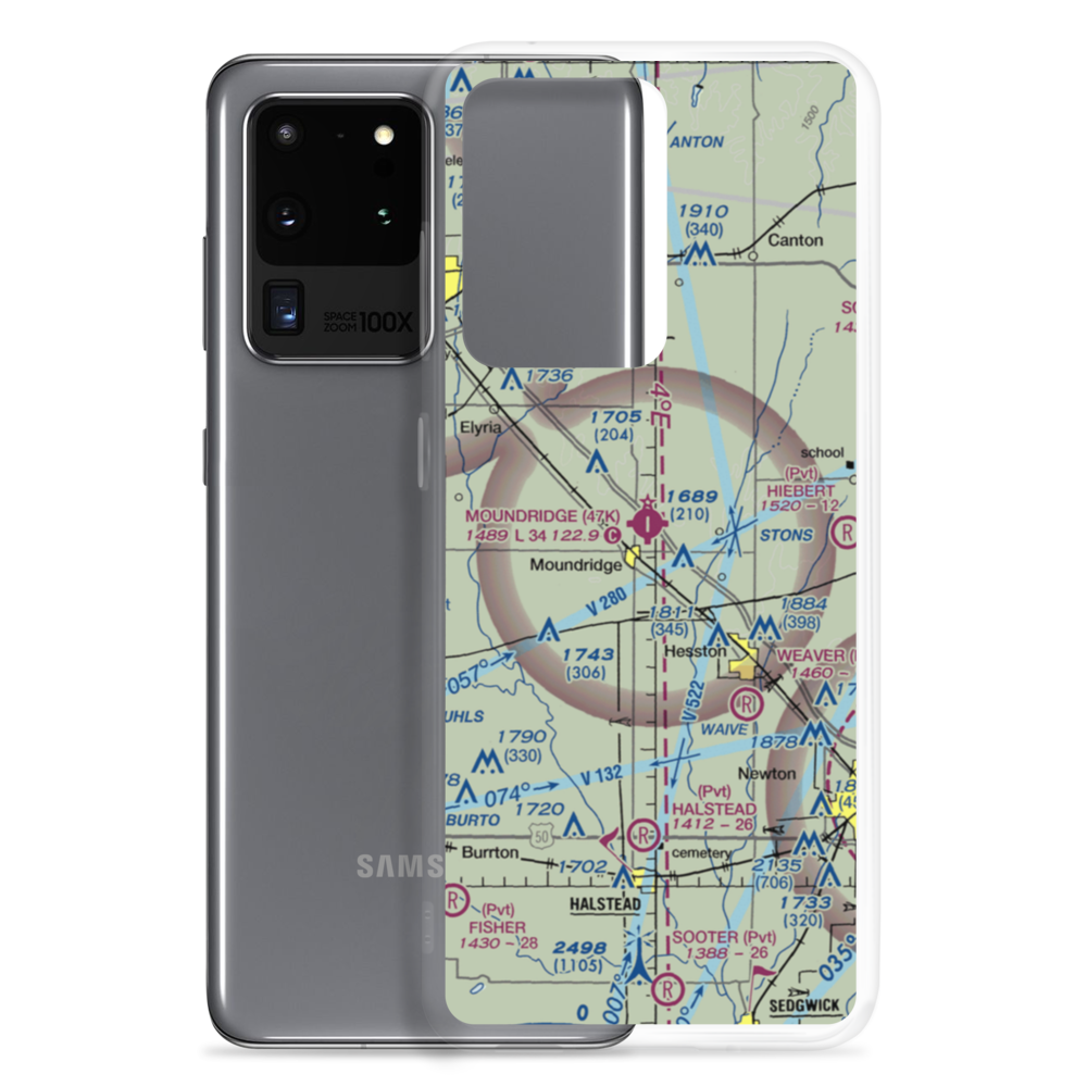 Moundridge Municipal Airport (47K) VFR Sectional Samsung Case Samsung Galaxy S20 Ultra model shown