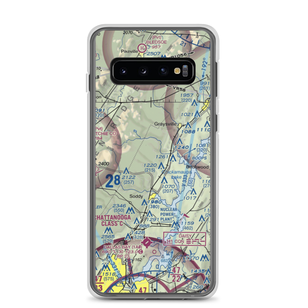 Mount Bakewell Airfield (96TN) VFR Sectional Samsung Case Samsung Galaxy S10 model shown