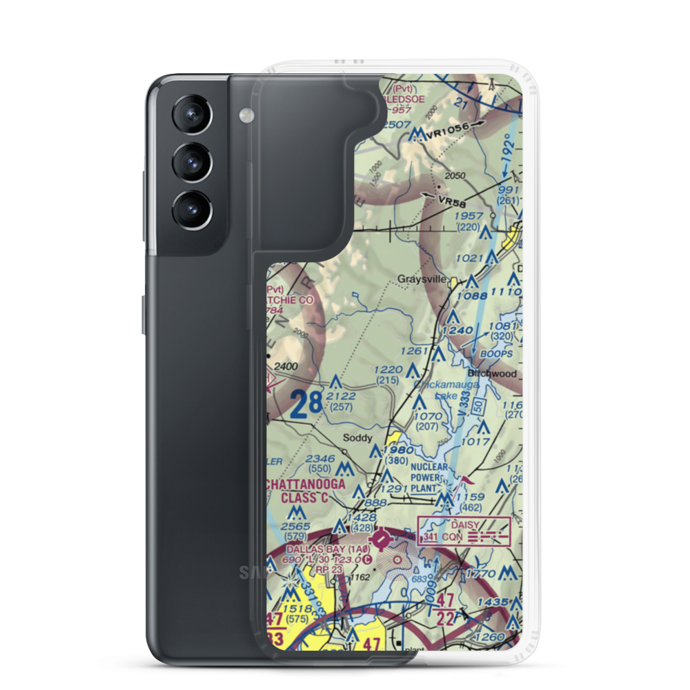 Mount Bakewell Airfield (96TN) VFR Sectional Samsung Case Samsung Galaxy S21 model shown