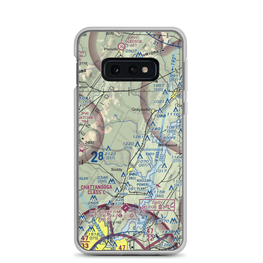 Mount Bakewell Airfield (96TN) VFR Sectional Samsung Case Samsung Galaxy S10e model shown