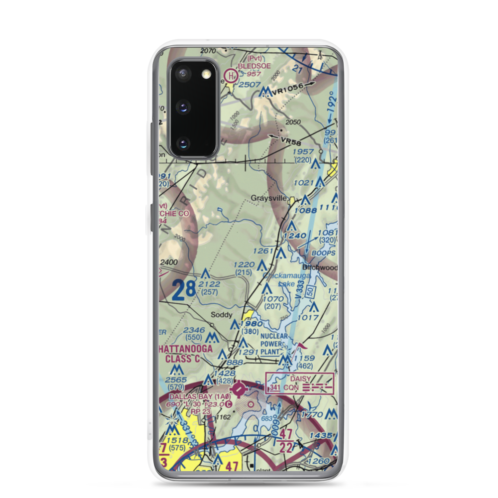 Mount Bakewell Airfield (96TN) VFR Sectional Samsung Case Samsung Galaxy S20 model shown