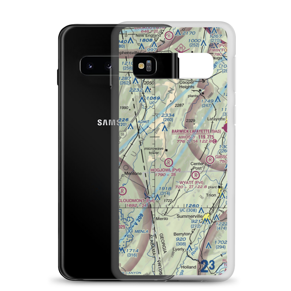 Mount Cove STOLport (7GA5) VFR Sectional Samsung Case Samsung Galaxy S10 model shown