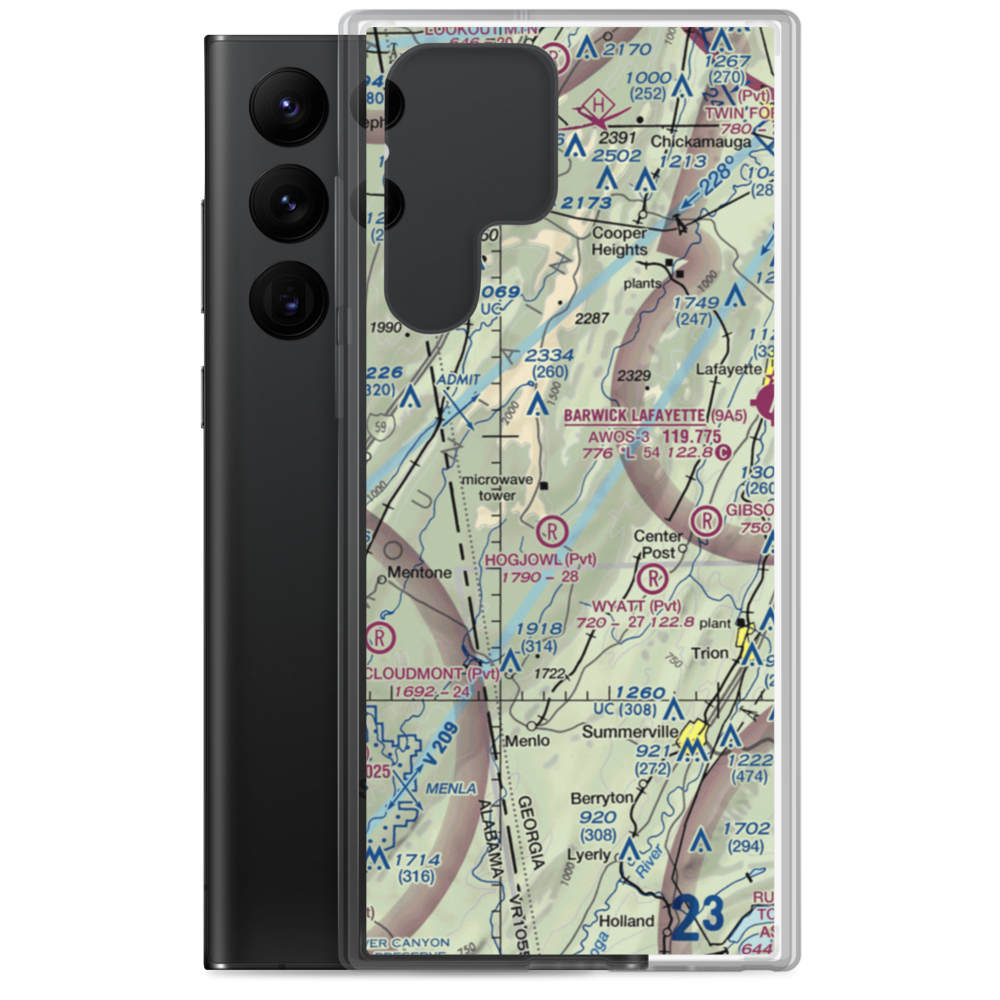 Mount Cove STOLport (7GA5) VFR Sectional Samsung Case Samsung Galaxy S22 Ultra model shown
