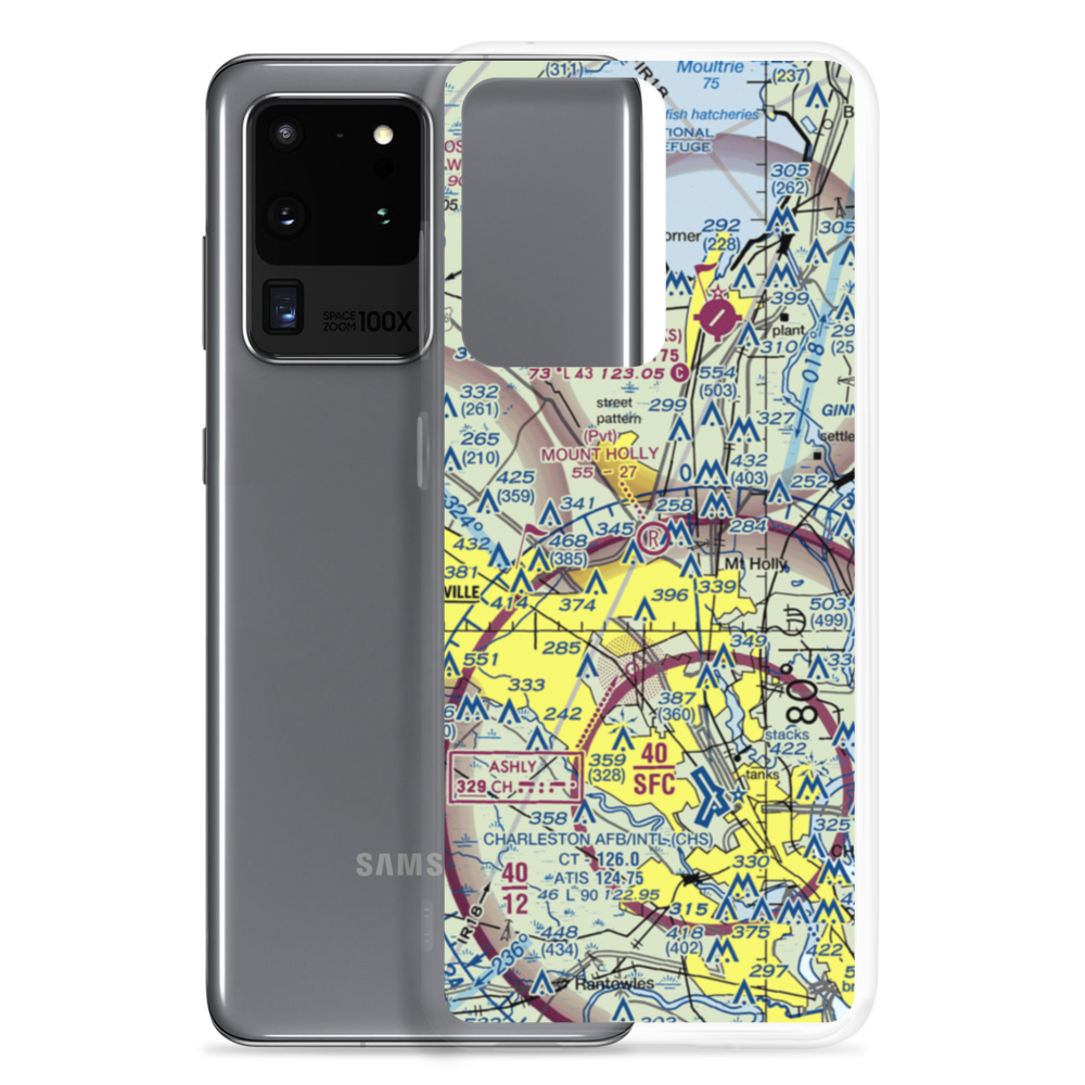 Mount Holly Airport (SC98) VFR Sectional Samsung Case Samsung Galaxy S20 Ultra model shown