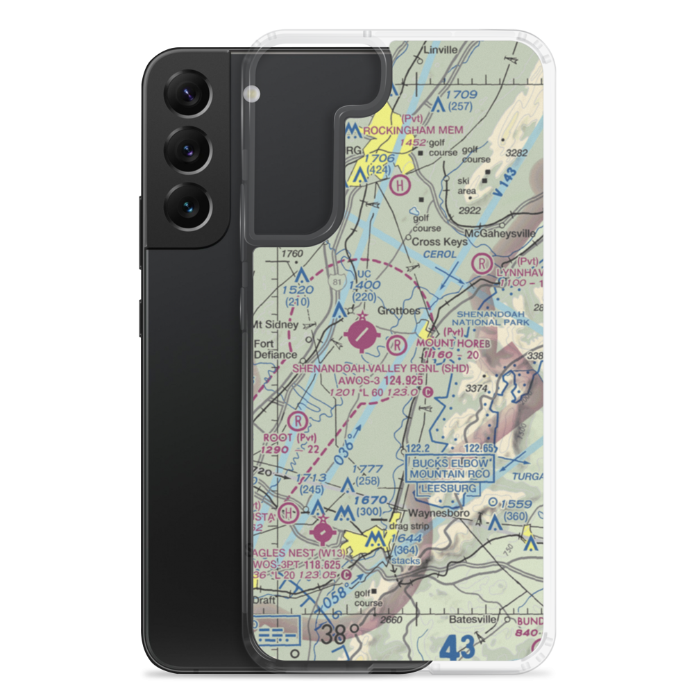 Mount Horeb Field (06VA) VFR Sectional Samsung Case Samsung Galaxy S22 Plus model shown