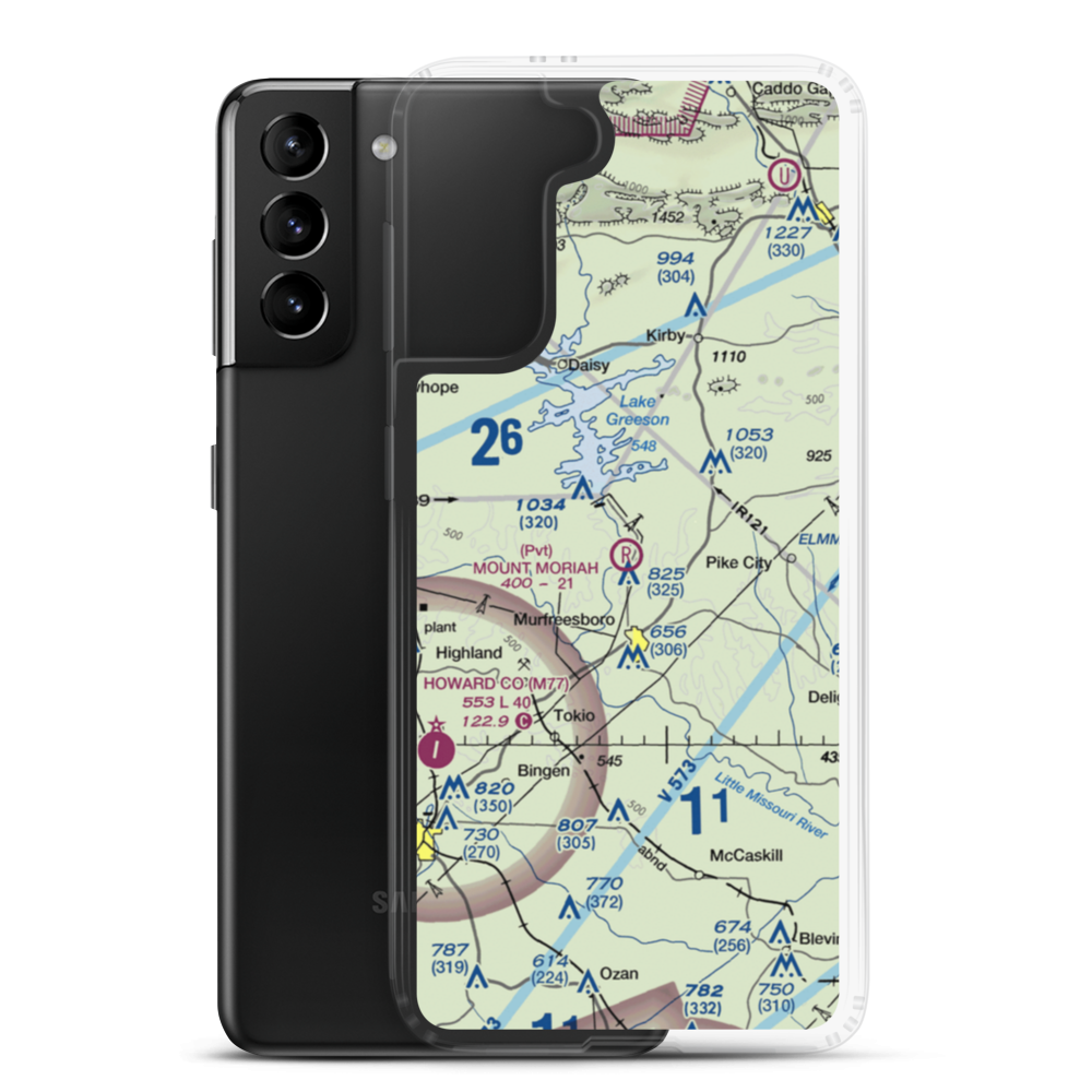 Mount Moriah Field (02AR) VFR Sectional Samsung Case Samsung Galaxy S21 Plus model shown