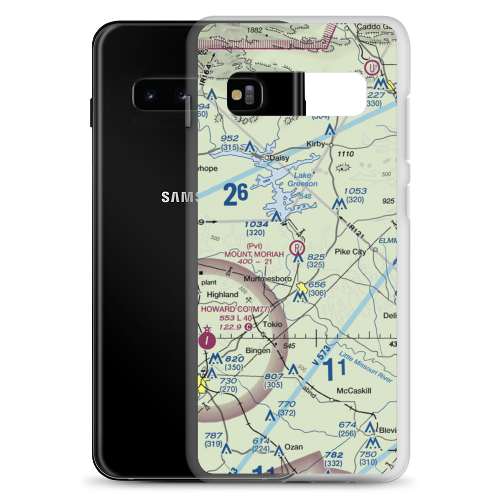 Mount Moriah Field (02AR) VFR Sectional Samsung Case Samsung Galaxy S10+ model shown