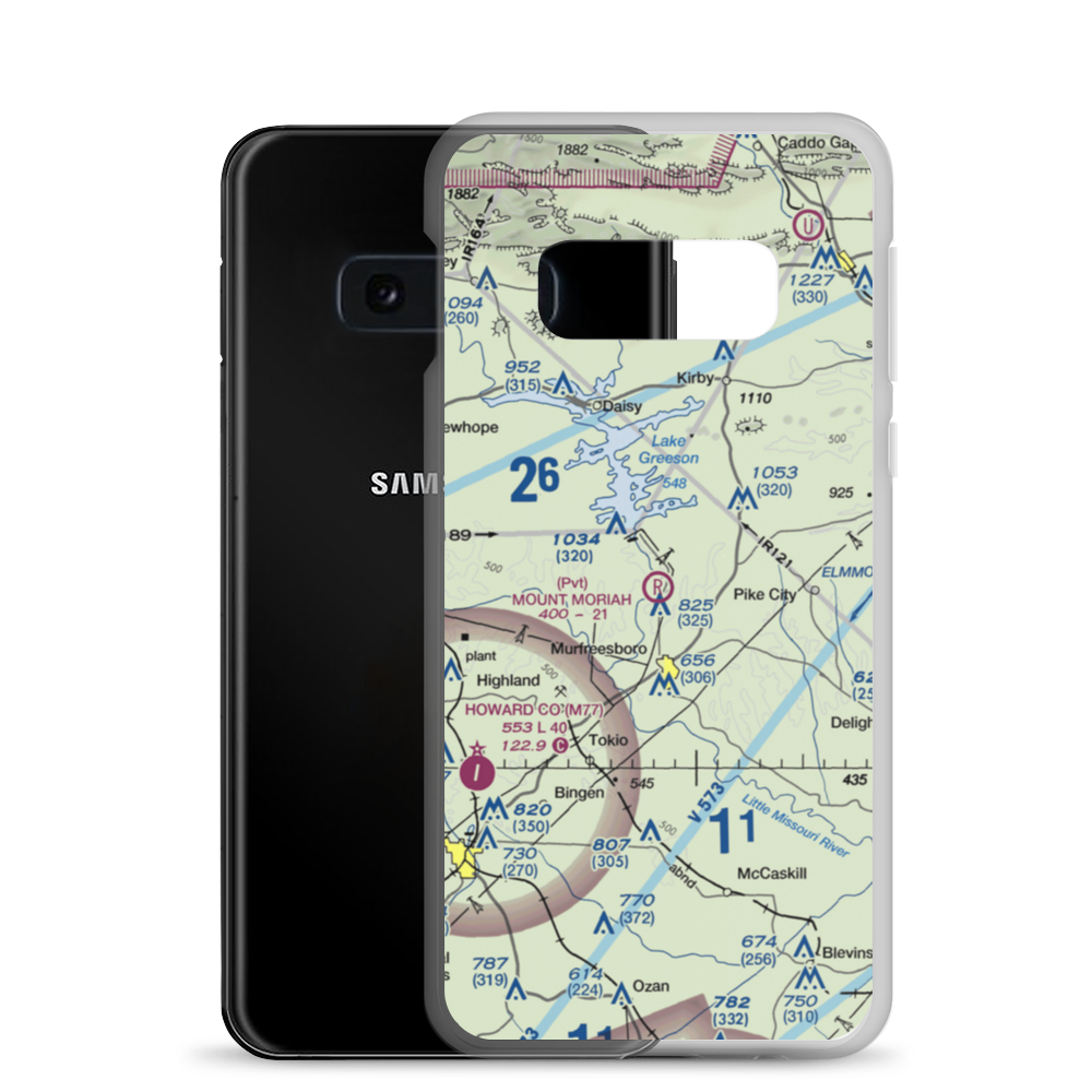 Mount Moriah Field (02AR) VFR Sectional Samsung Case Samsung Galaxy S10e model shown