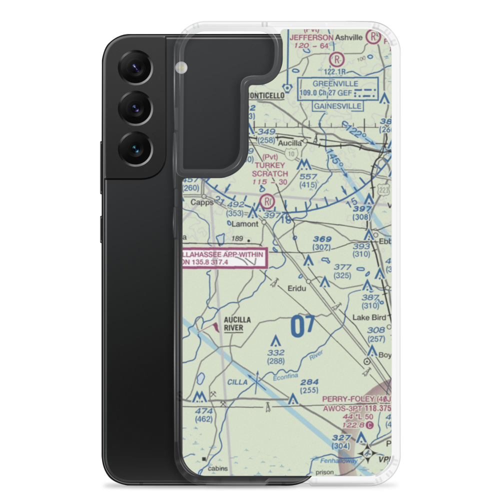 Mount Olive Farm Airport (2FA9) VFR Sectional Samsung Case Samsung Galaxy S22 Plus model shown