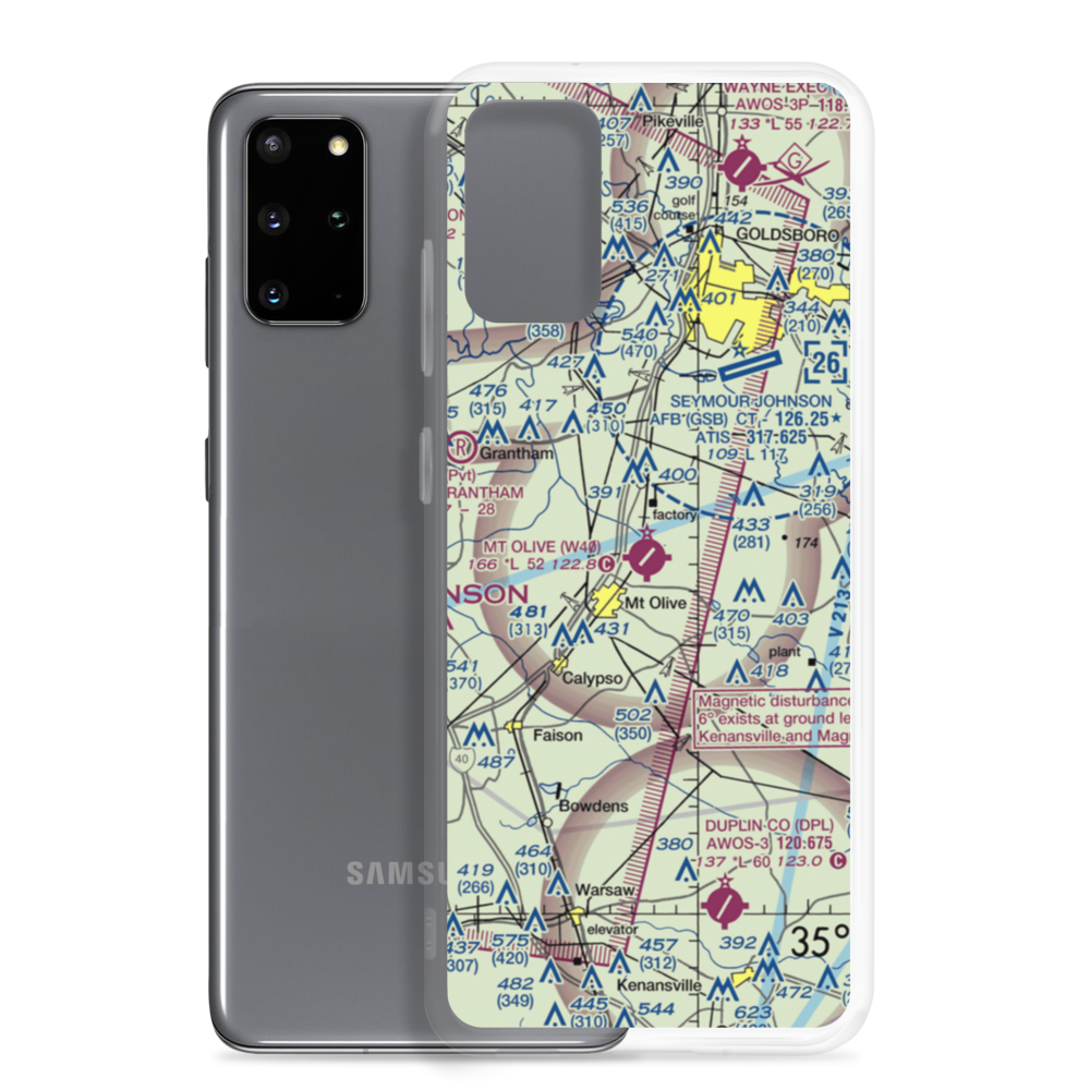 Mount Olive Municipal Airport (W40) VFR Sectional Samsung Case Samsung Galaxy S20 Plus model shown