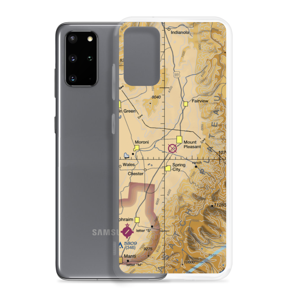 Mount Pleasant Airport (MSD) VFR Sectional Samsung Case Samsung Galaxy S20 Plus model shown
