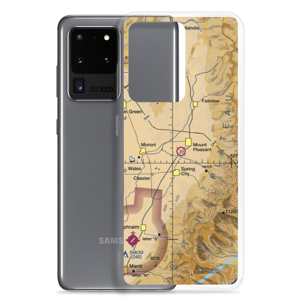 Mount Pleasant Airport (MSD) VFR Sectional Samsung Case Samsung Galaxy S20 Ultra model shown