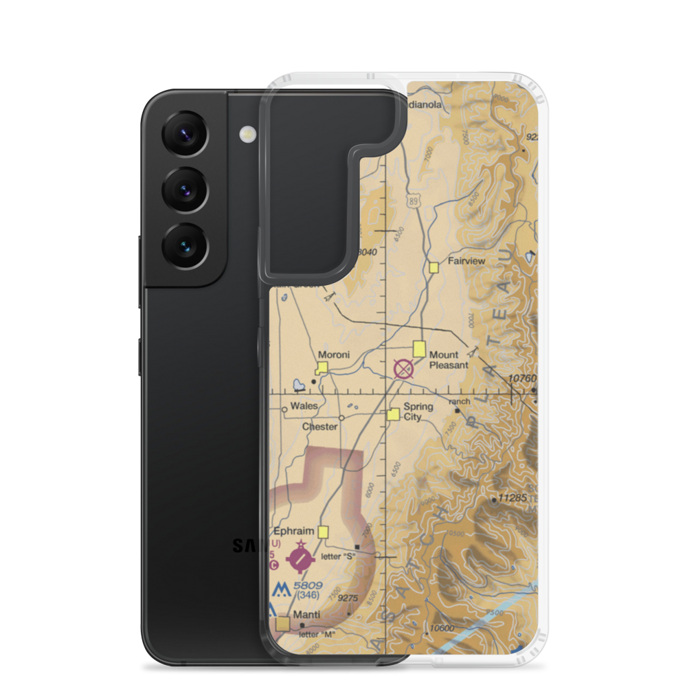 Mount Pleasant Airport (MSD) VFR Sectional Samsung Case Samsung Galaxy S22 model shown