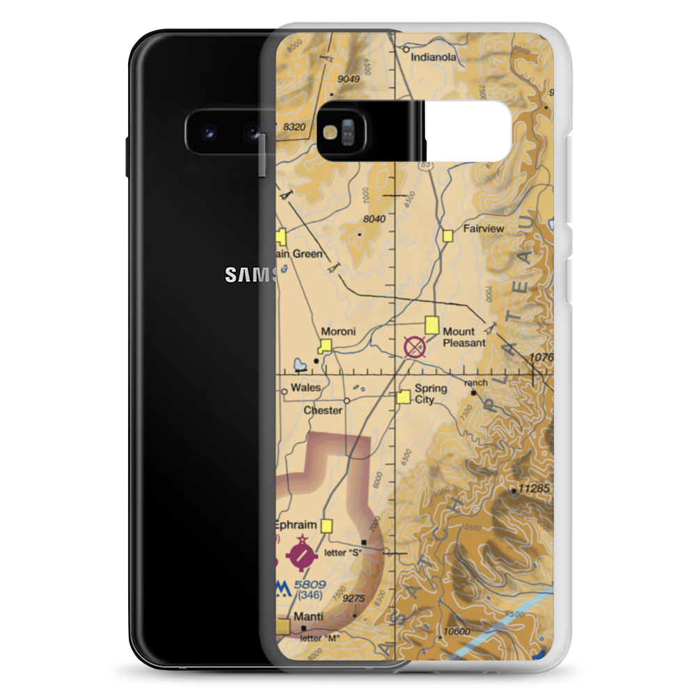 Mount Pleasant Airport (MSD) VFR Sectional Samsung Case Samsung Galaxy S10+ model shown