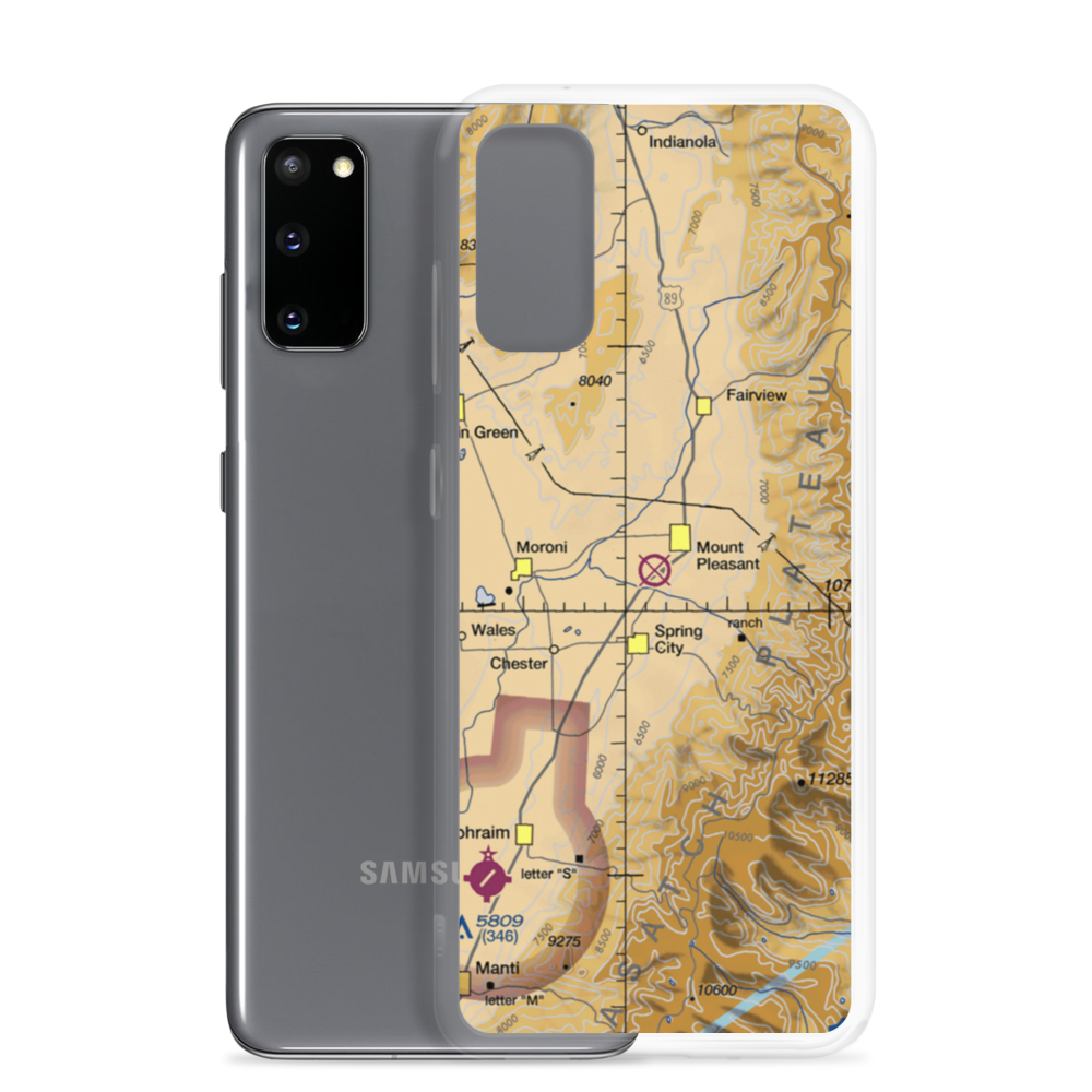Mount Pleasant Airport (MSD) VFR Sectional Samsung Case Samsung Galaxy S20 model shown