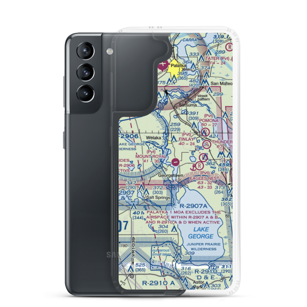 Mount Royal Airport (3FL0) VFR Sectional Samsung Case Samsung Galaxy S21 model shown