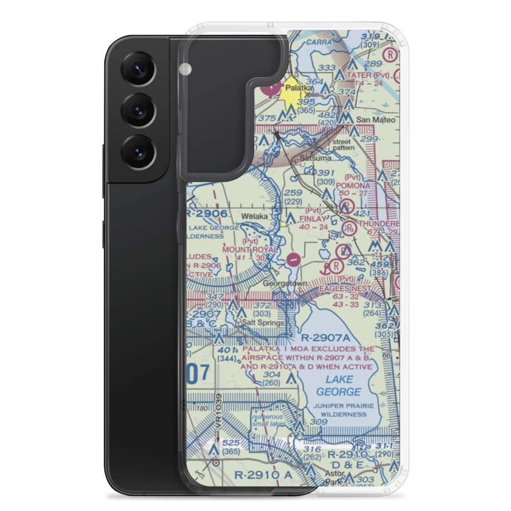 Mount Royal Airport (3FL0) VFR Sectional Samsung Case Samsung Galaxy S22 Plus model shown