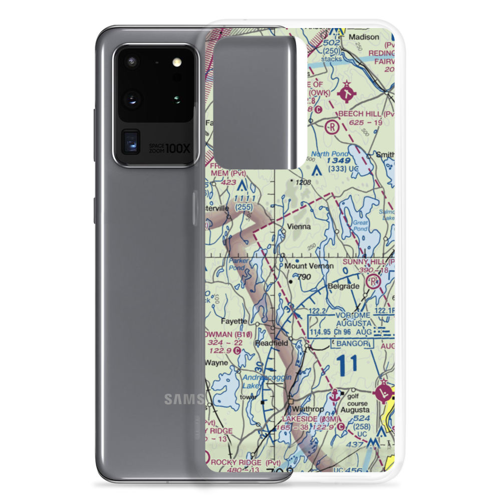 Mount Vernon Airport (ME36) VFR Sectional Samsung Case Samsung Galaxy S20 Ultra model shown