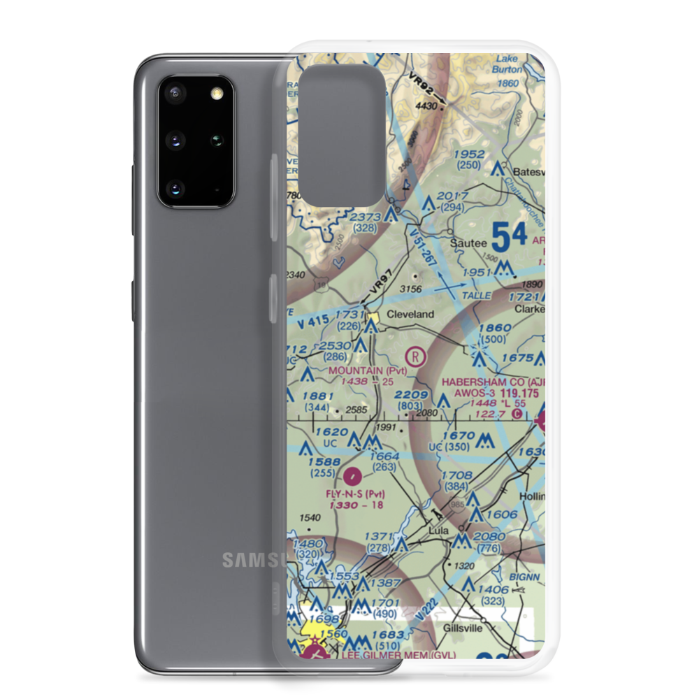 Mountain Airpark (0GE5) VFR Sectional Samsung Case Samsung Galaxy S20 Plus model shown