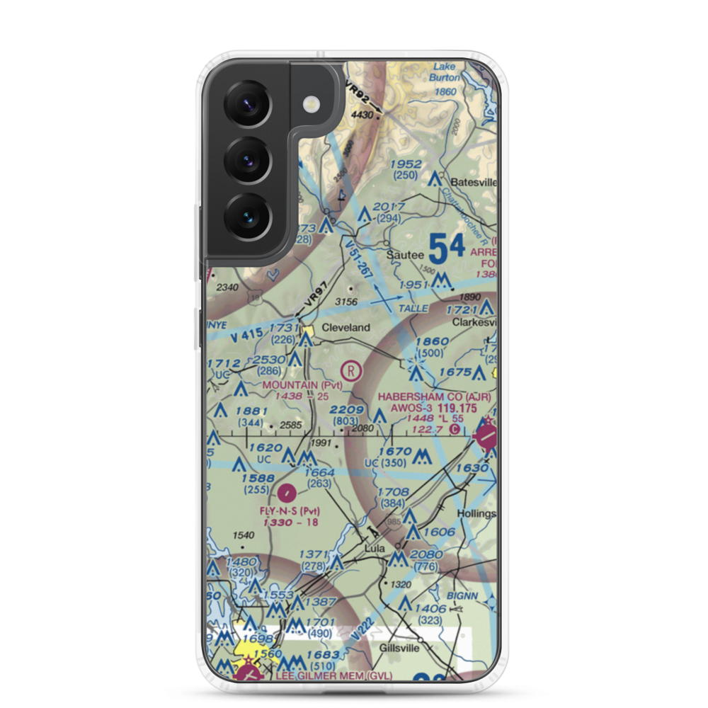 Mountain Airpark (0GE5) VFR Sectional Samsung Case Samsung Galaxy S22 Plus model shown