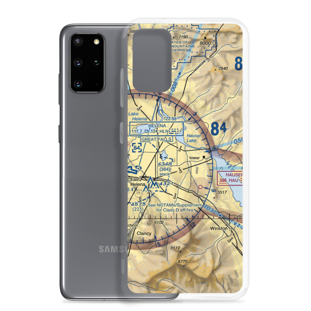 Mountain Lakes Field (5M7) VFR Sectional Samsung Case Samsung Galaxy S20 Plus model shown