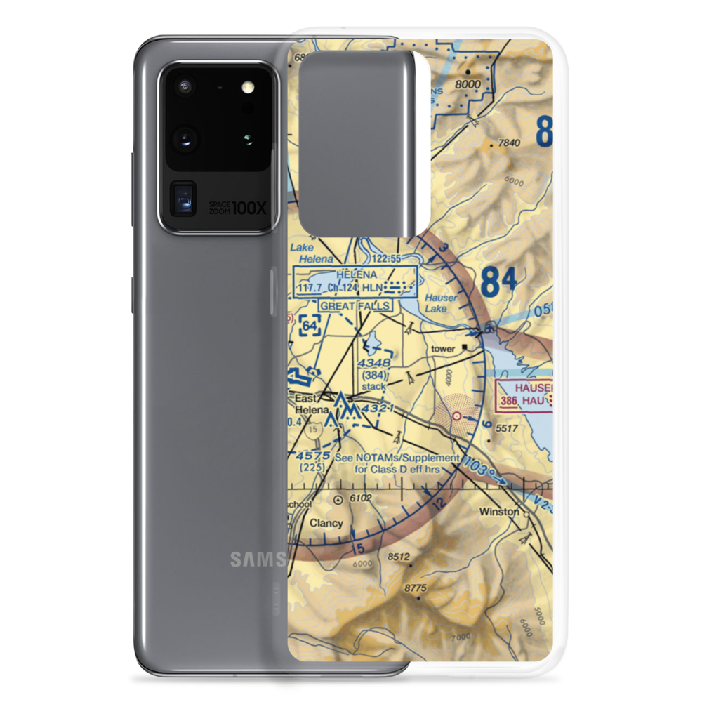 Mountain Lakes Field (5M7) VFR Sectional Samsung Case Samsung Galaxy S20 Ultra model shown