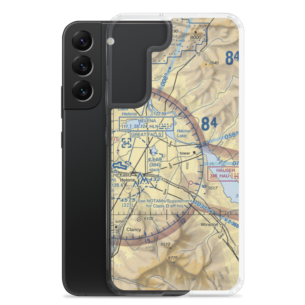 Mountain Lakes Field (5M7) VFR Sectional Samsung Case Samsung Galaxy S22 Plus model shown