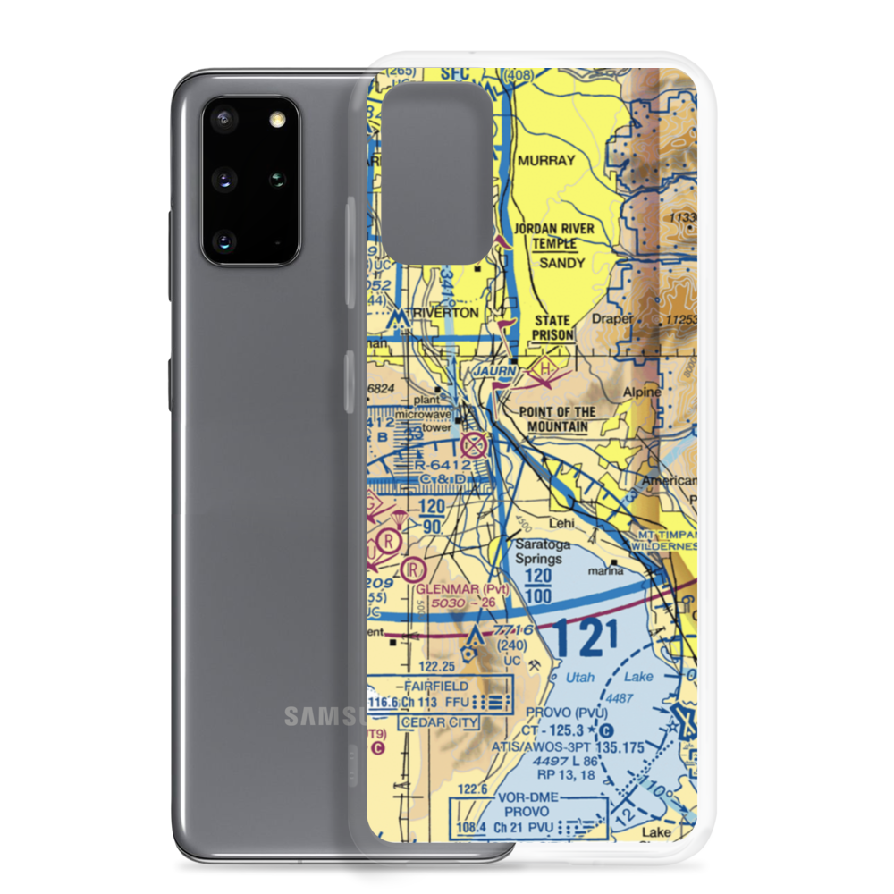 Mountain Point Medical Center Helipad (05M) VFR Sectional Samsung Case Samsung Galaxy S20 Plus model shown