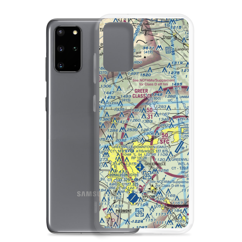 Mountain Ridge Airport (25SC) VFR Sectional Samsung Case Samsung Galaxy S20 Plus model shown