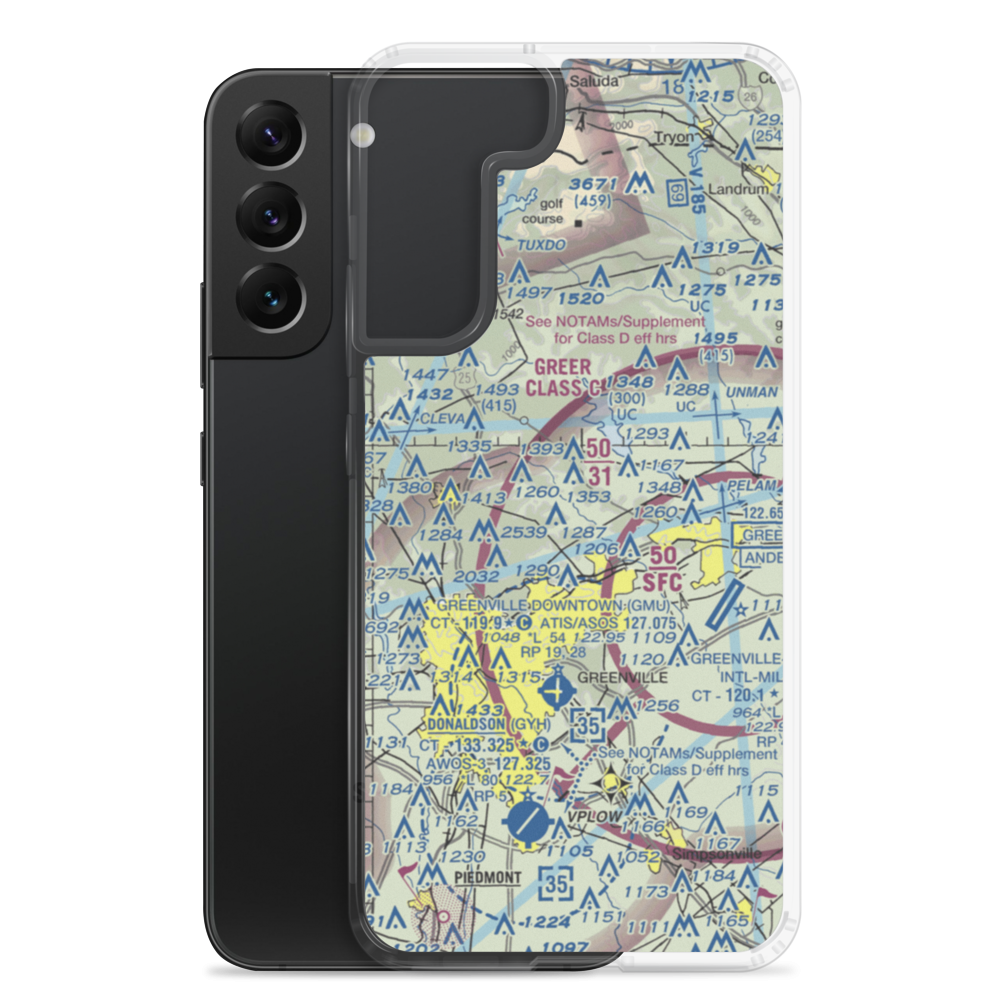 Mountain Ridge Airport (25SC) VFR Sectional Samsung Case Samsung Galaxy S22 Plus model shown