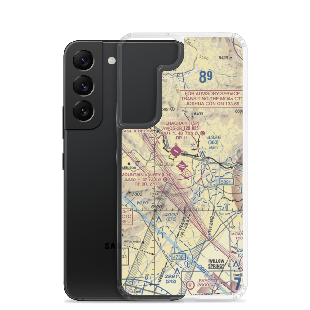 Mountain Valley Airport (L94) VFR Sectional Samsung Case Samsung Galaxy S22 model shown