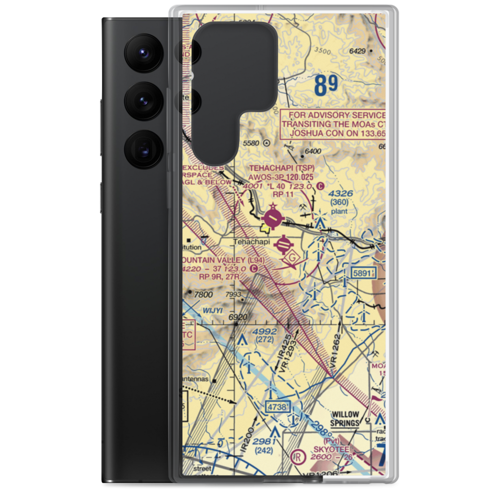 Mountain Valley Airport (L94) VFR Sectional Samsung Case Samsung Galaxy S22 Ultra model shown