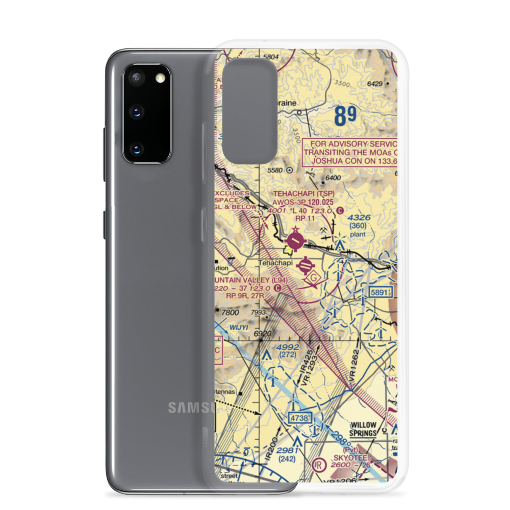 Mountain Valley Airport (L94) VFR Sectional Samsung Case Samsung Galaxy S20 model shown