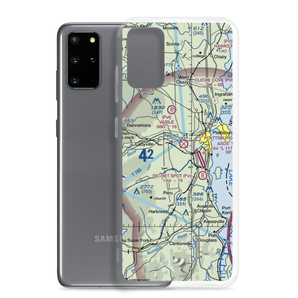 Mountain View Airpark (4NY0) VFR Sectional Samsung Case Samsung Galaxy S20 Plus model shown