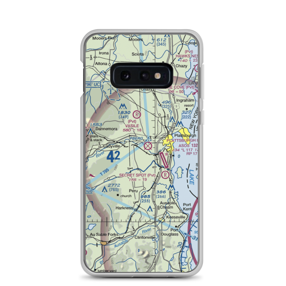 Mountain View Airpark (4NY0) VFR Sectional Samsung Case Samsung Galaxy S10e model shown