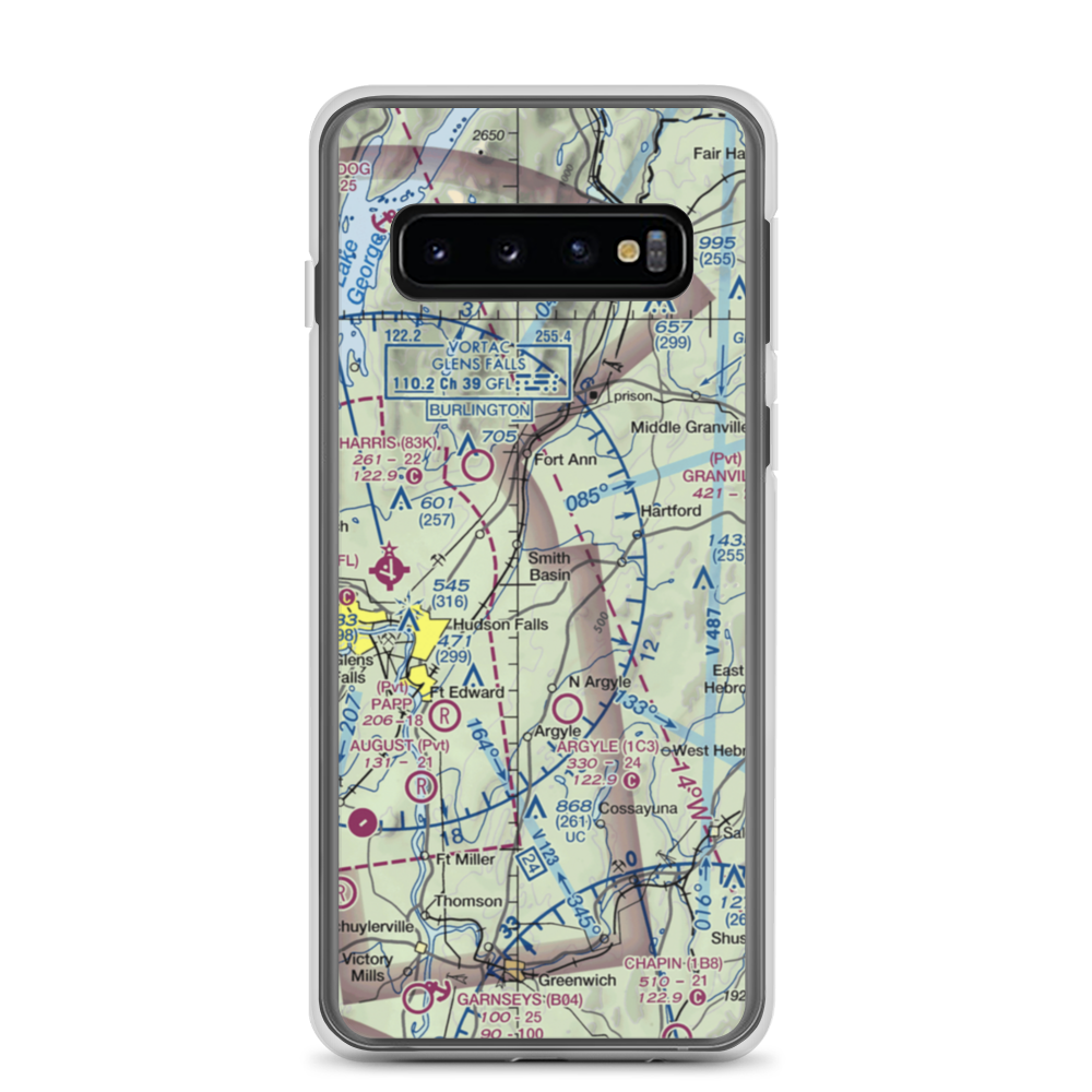 Mountain View Airport (14NK) VFR Sectional Samsung Case Samsung Galaxy S10 model shown