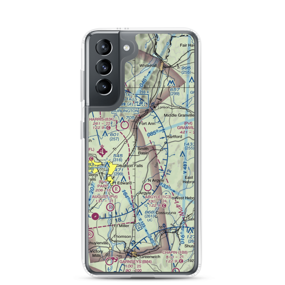 Mountain View Airport (14NK) VFR Sectional Samsung Case Samsung Galaxy S21 model shown