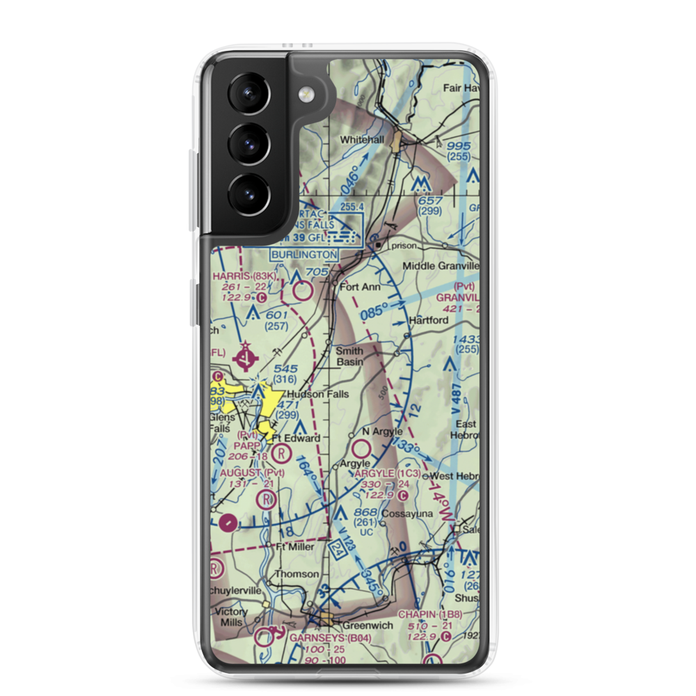 Mountain View Airport (14NK) VFR Sectional Samsung Case Samsung Galaxy S21 Plus model shown